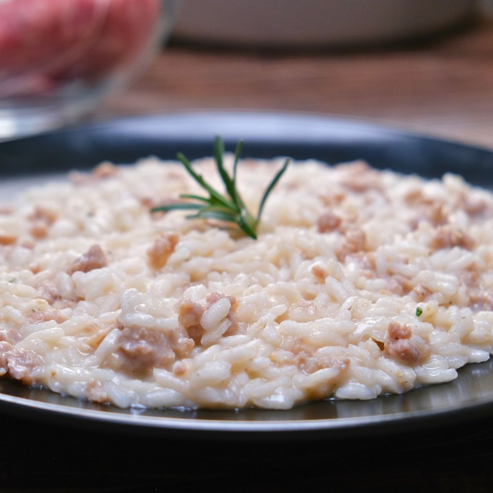 risotto con salsiccia