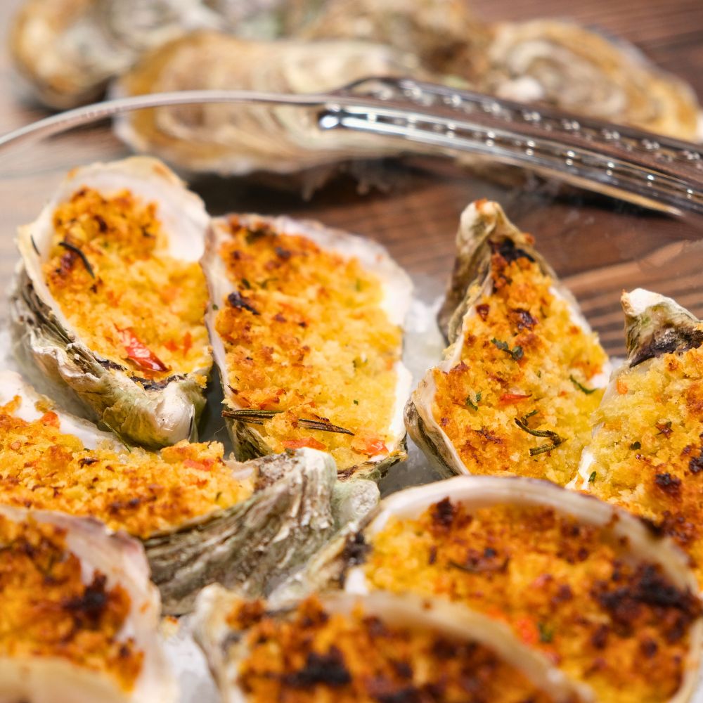 ostriche gratinate