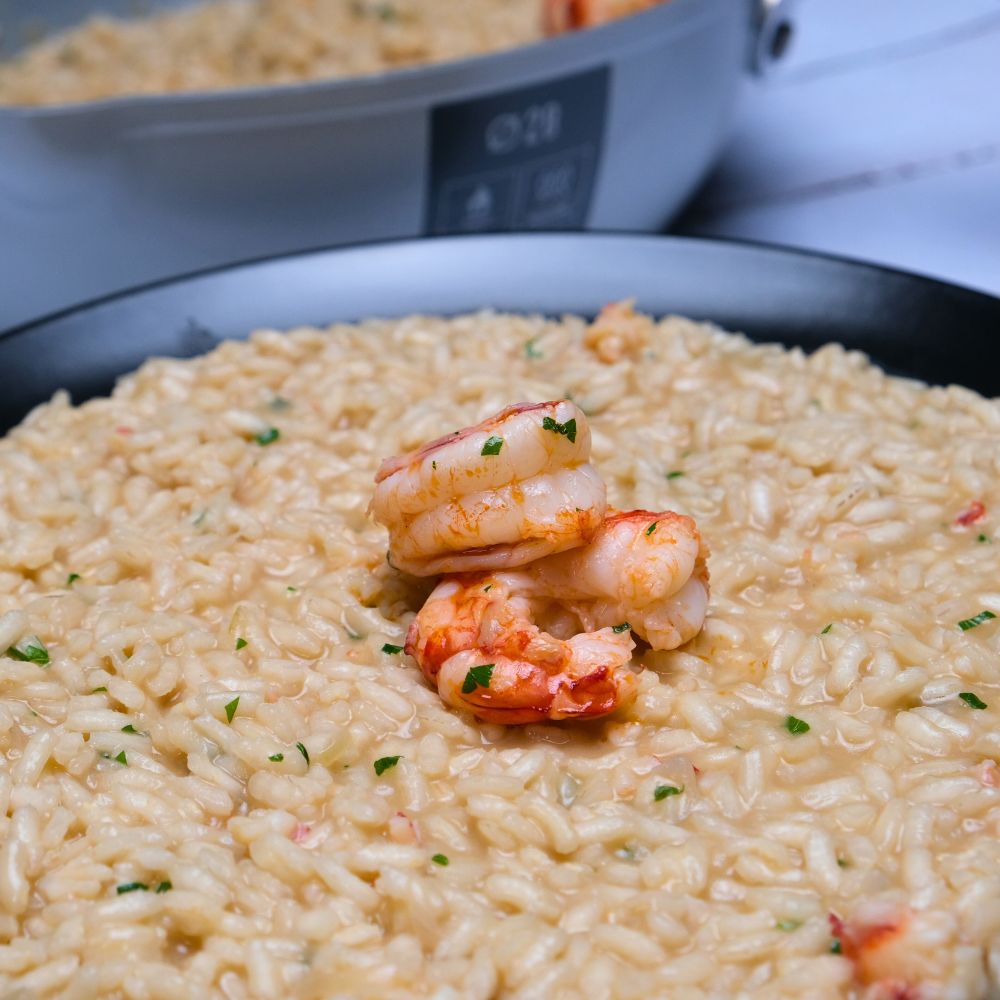 risotto con gamberoni