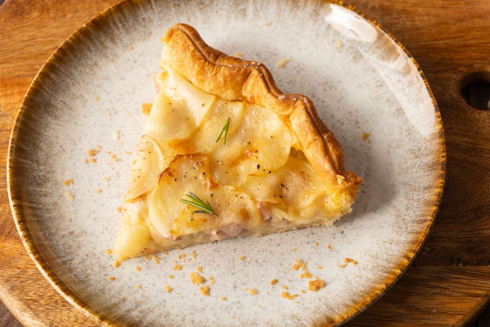 torta di pasta sfoglia con patate