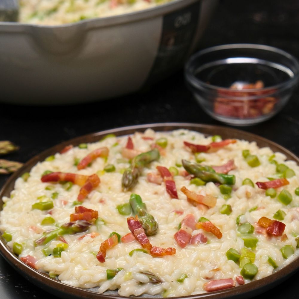 risotto asparagi e pancetta