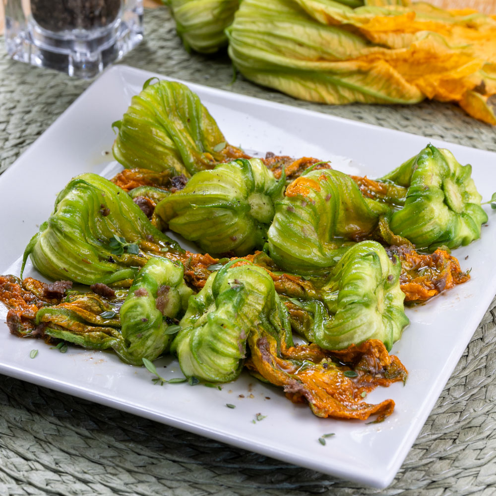 fiori di zucca in padella